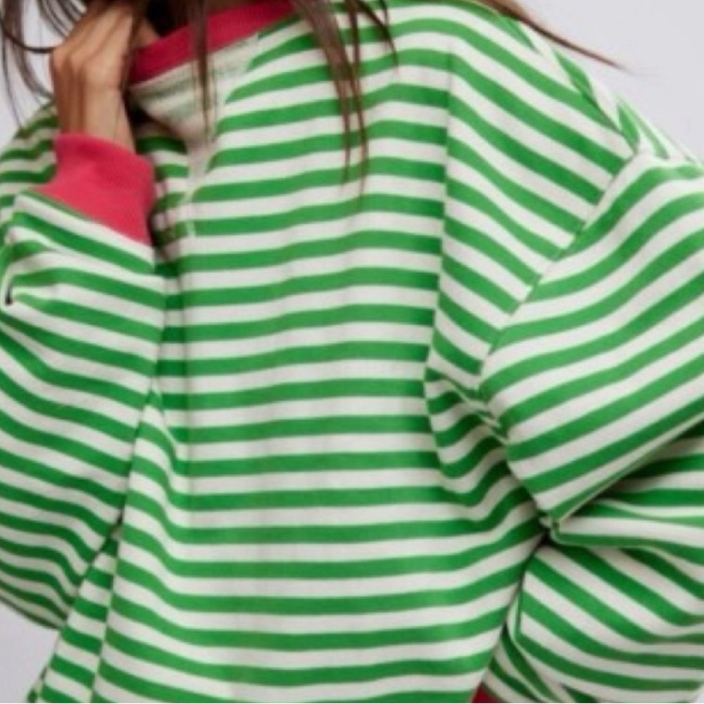 Free People Gorgeous Oversized Terry Sweatshirt ❤️ NWOT - Picture 7 of 11